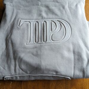 Taylor Swift Hoodie Size L The Tortured Poets Department Beige Merch Eras Tour